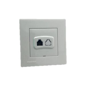 پریز تلفن ارام سفید